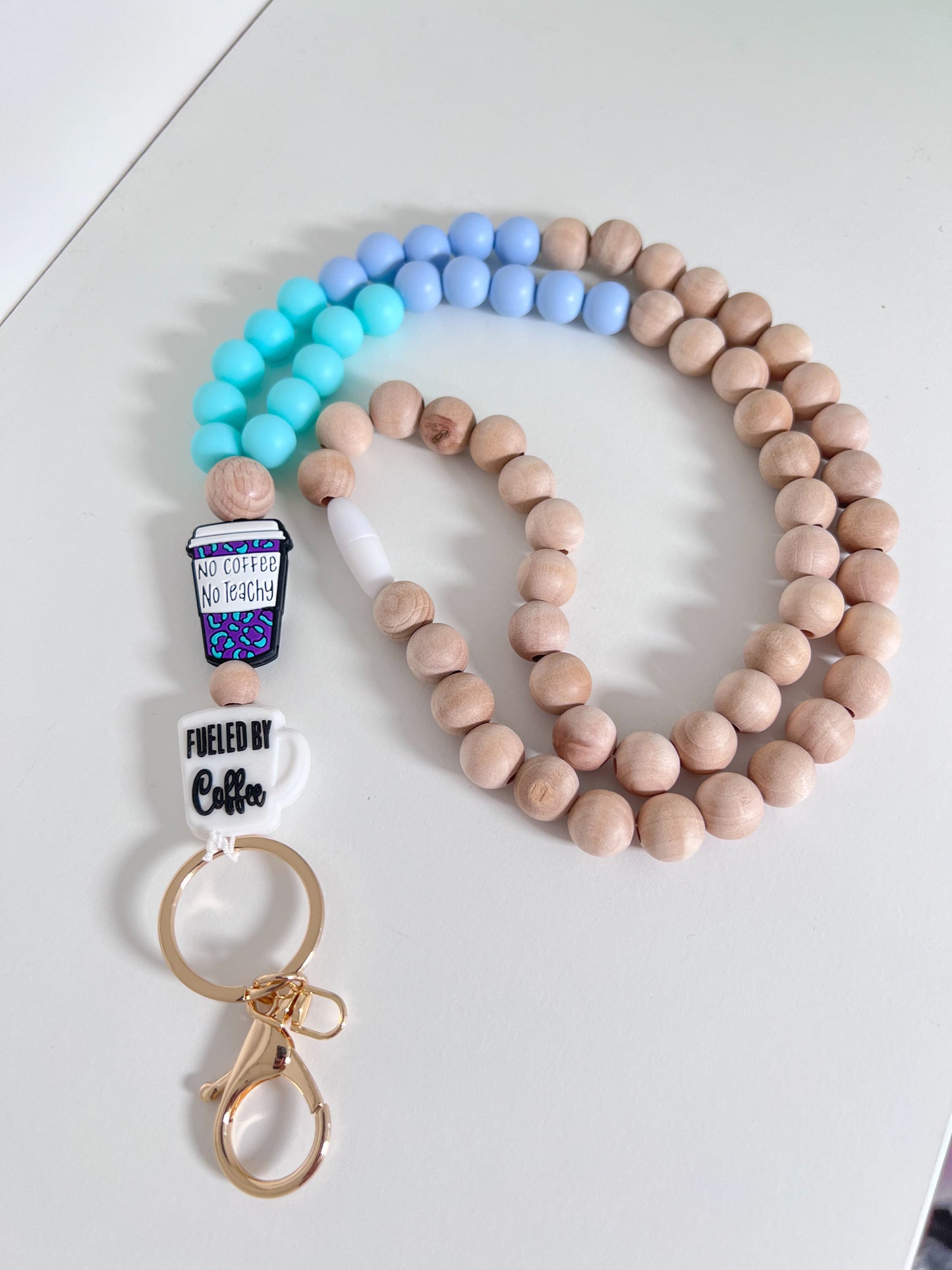 No Coffee No Teachy Lanyard