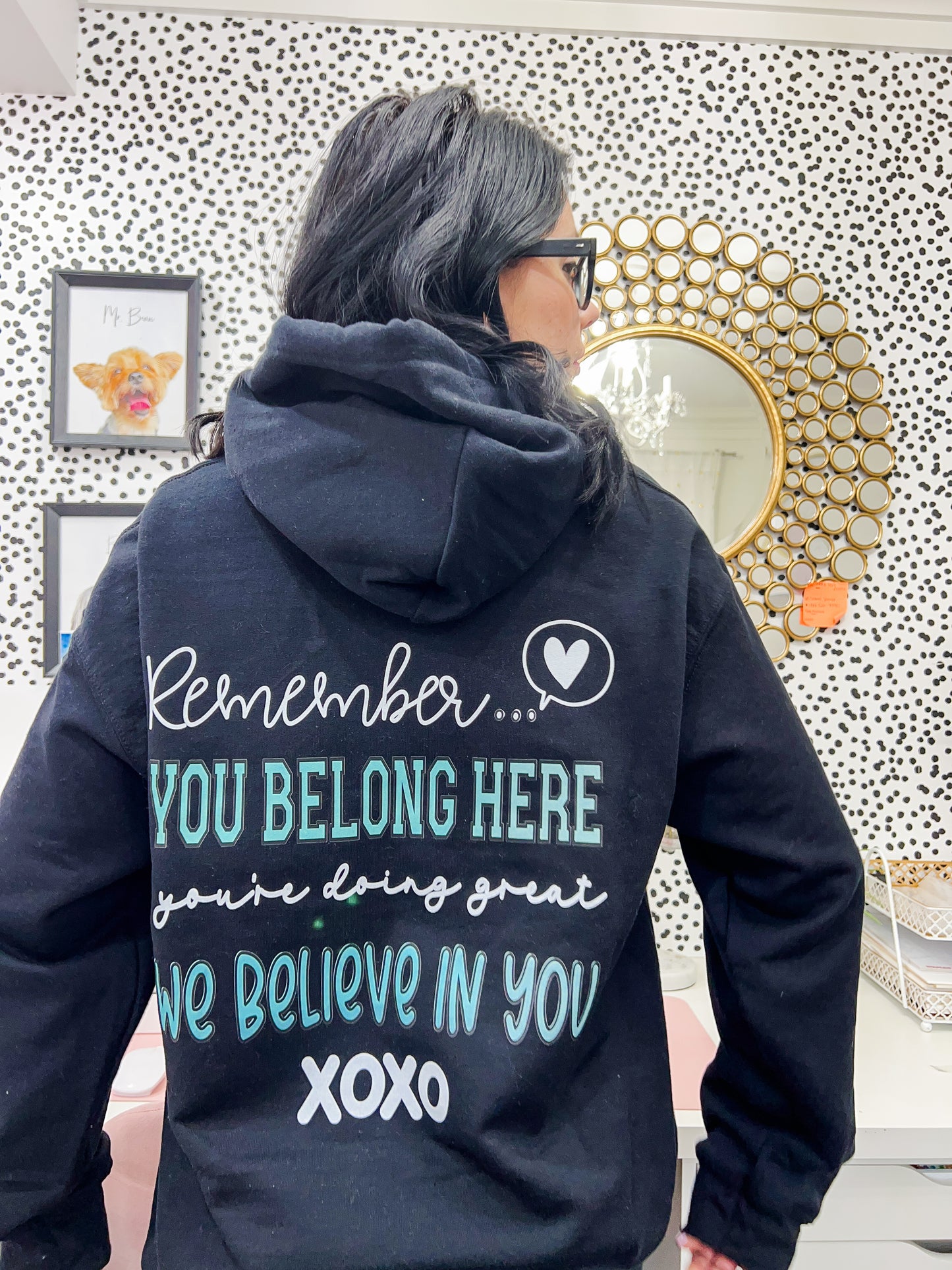 You Belong Here Black Hoodie