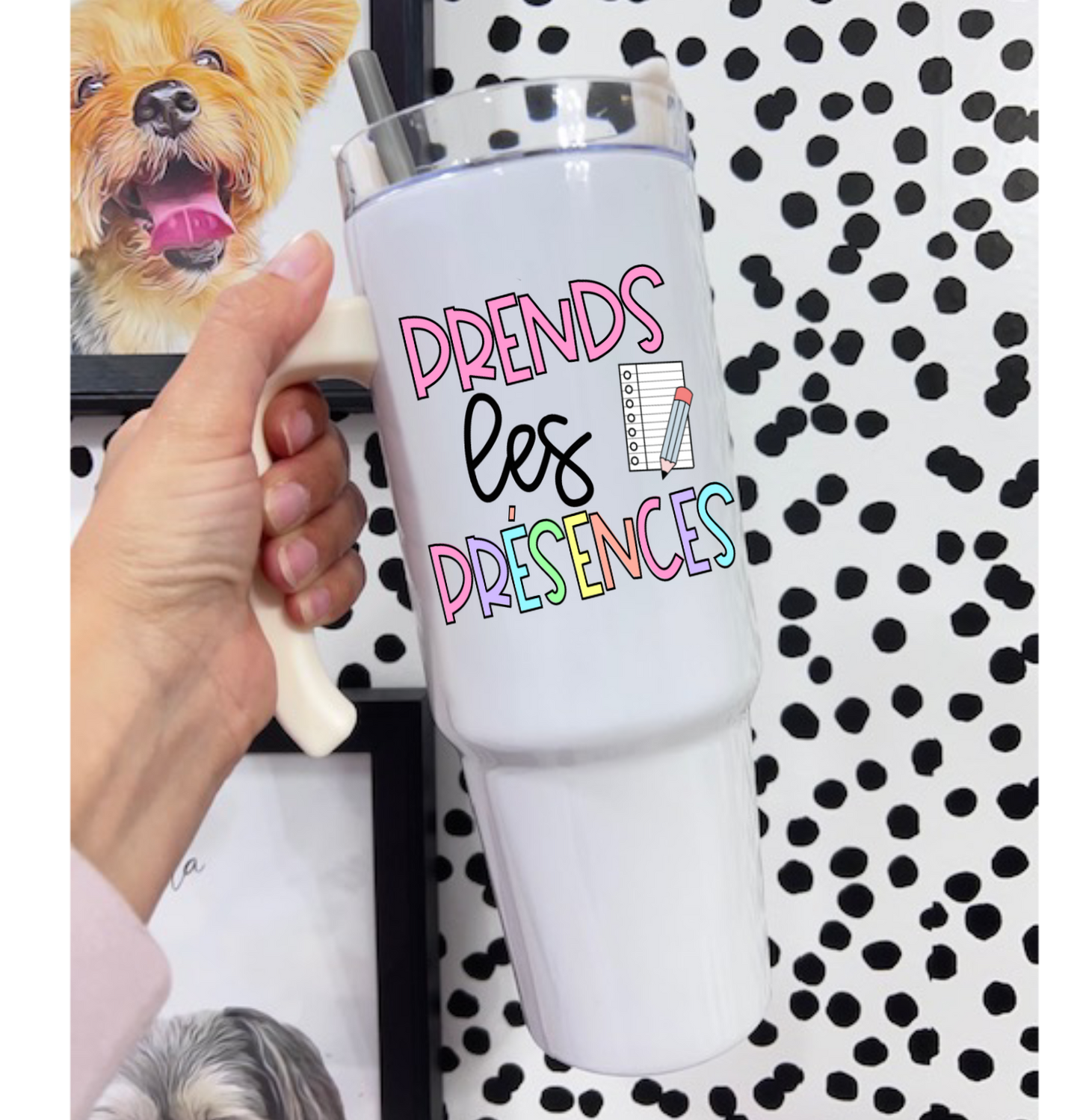 French Submit Your Attendance 30oz Tumbler