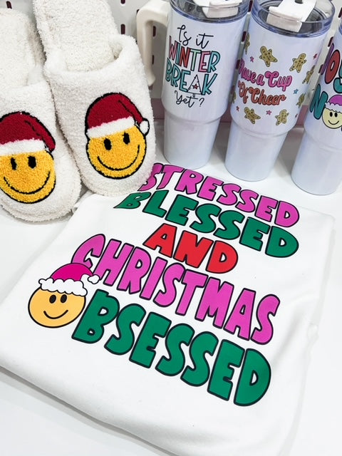 Stressed Blessed and Christmas Obsessed