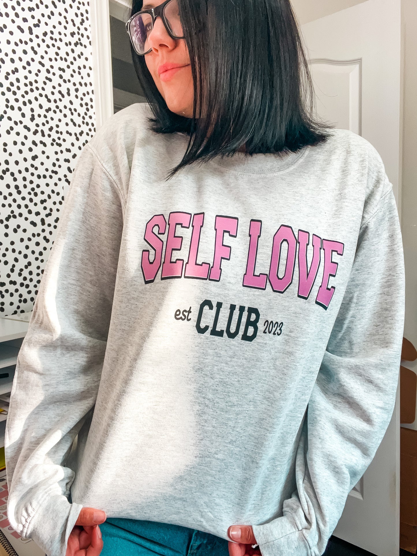 Self Love Club Crewneck Sweater