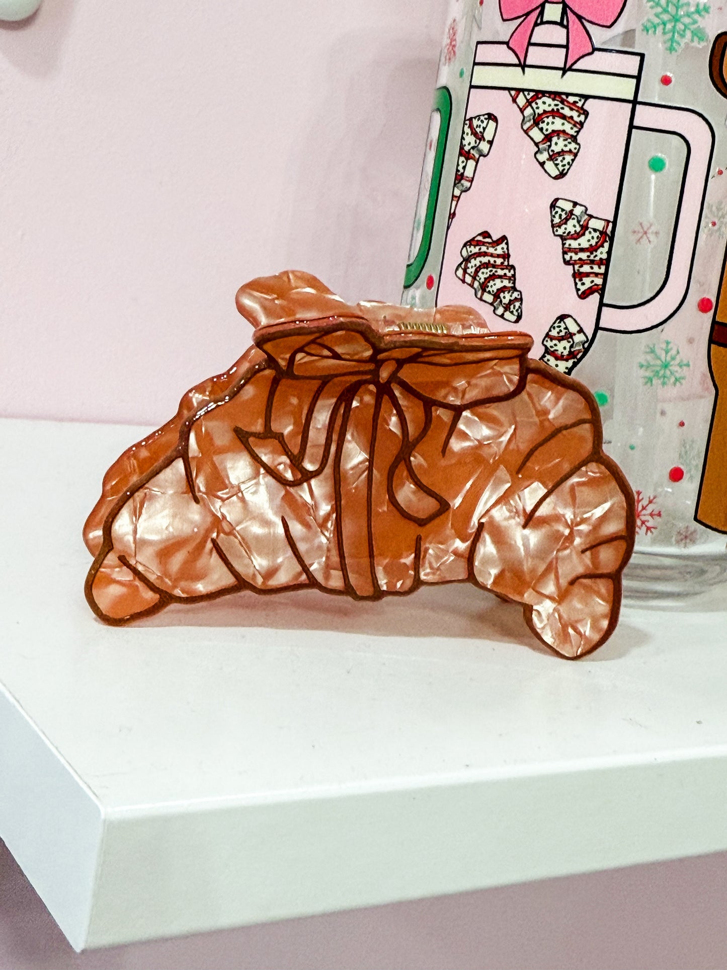 Coquette Croissant Hair Clip