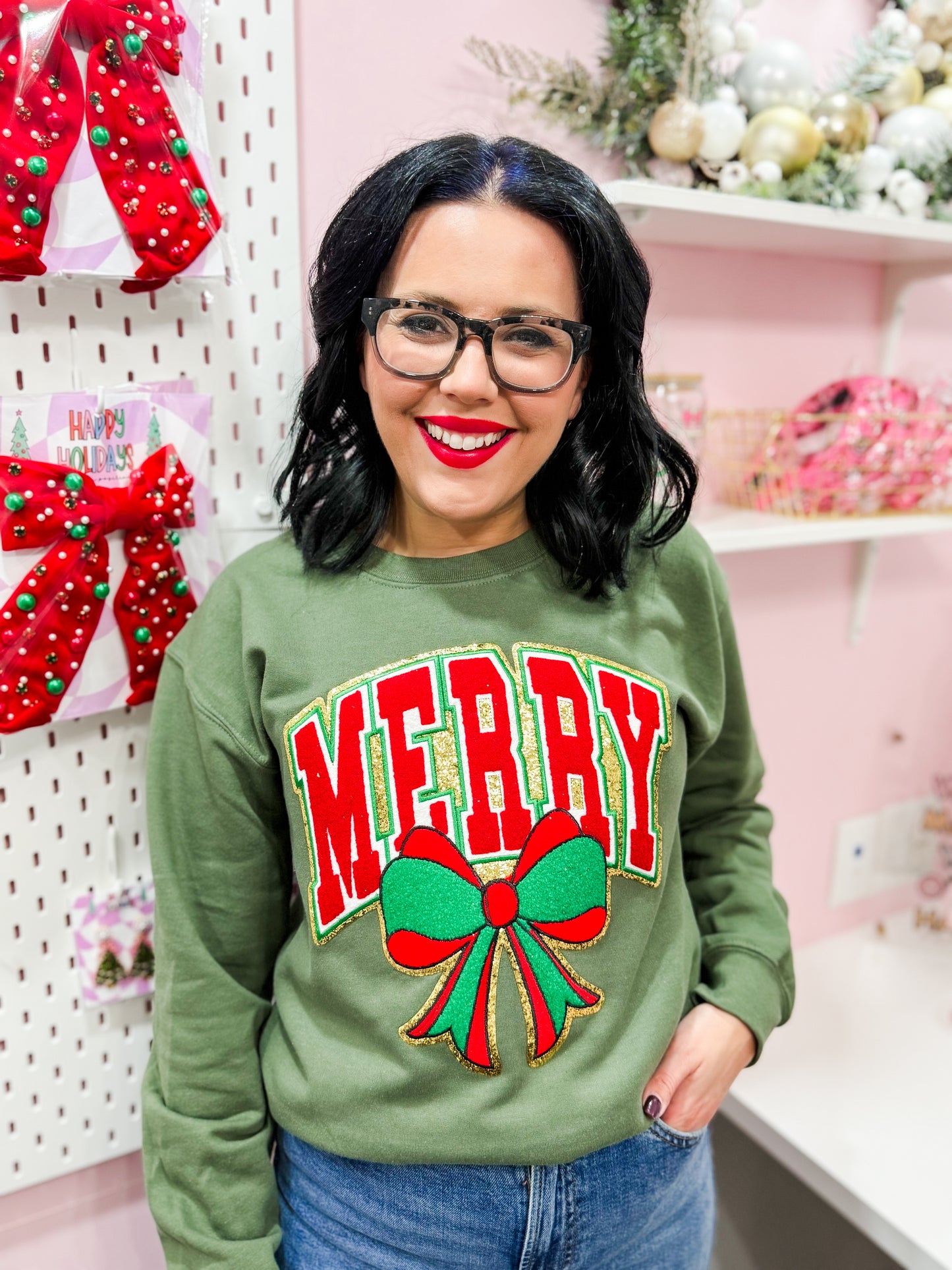 Varsity Merry Patch Sweater