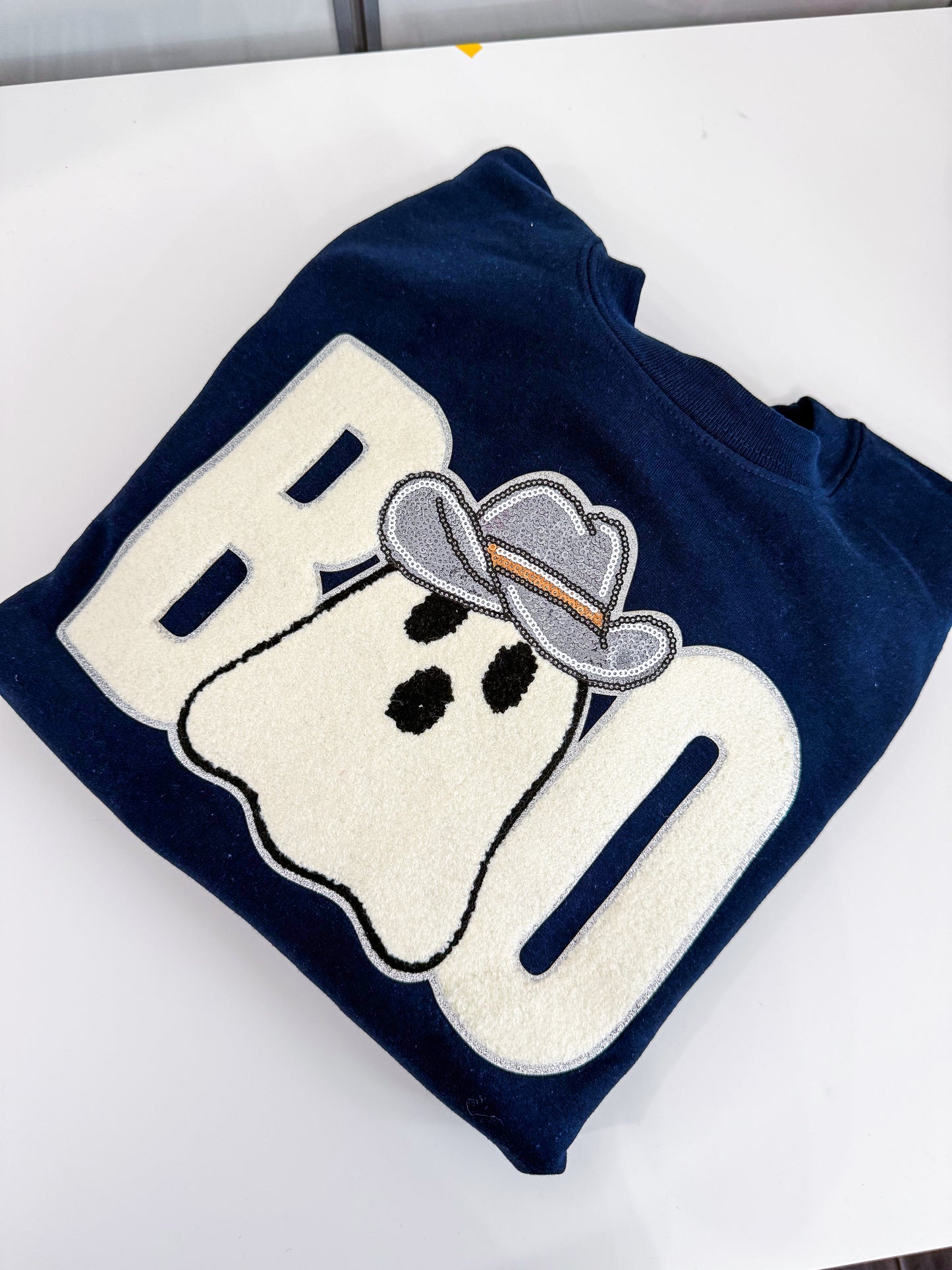 Howdy Boo Chenille Sweatshirt