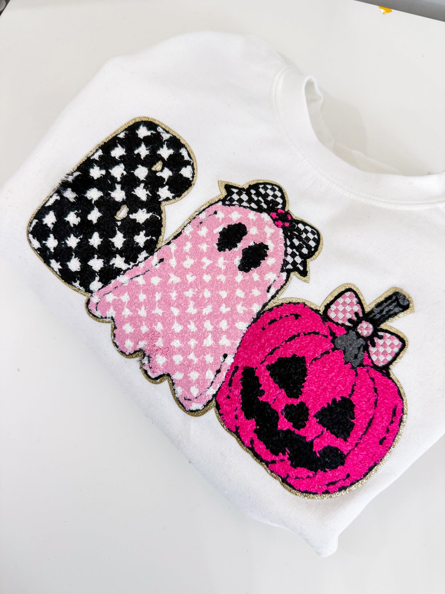 Cutie Boo Chenille Sweatshirt