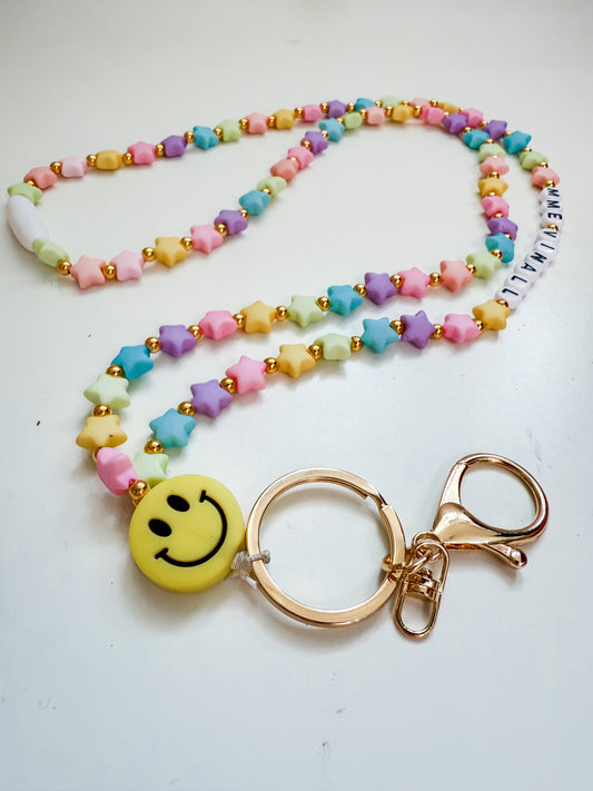 Matte Personalized Star Lanyard