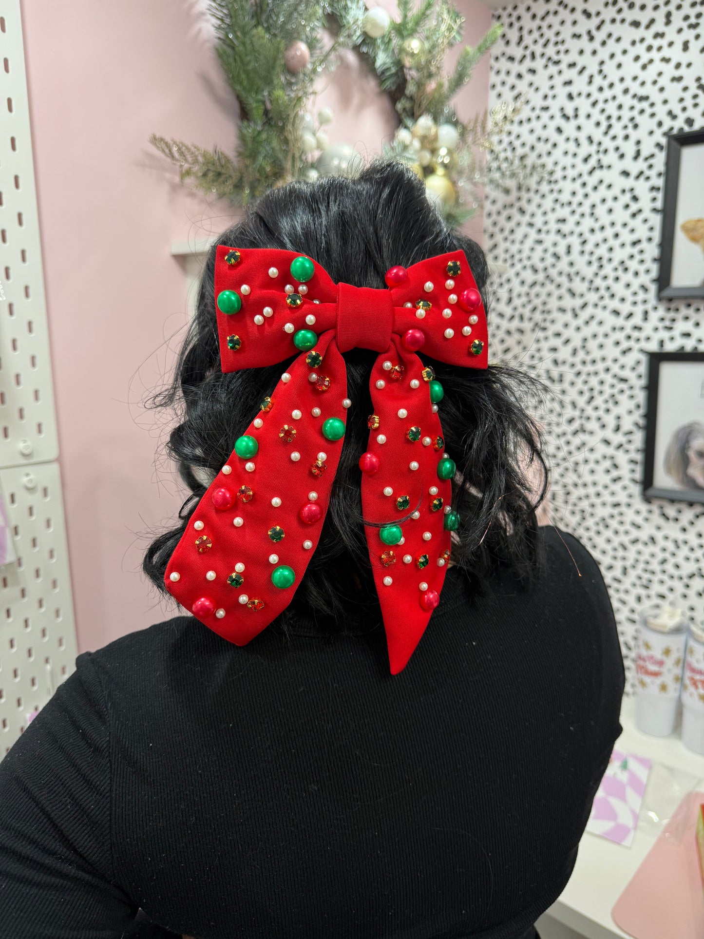 Ruby Reverie Holiday Hair Bow