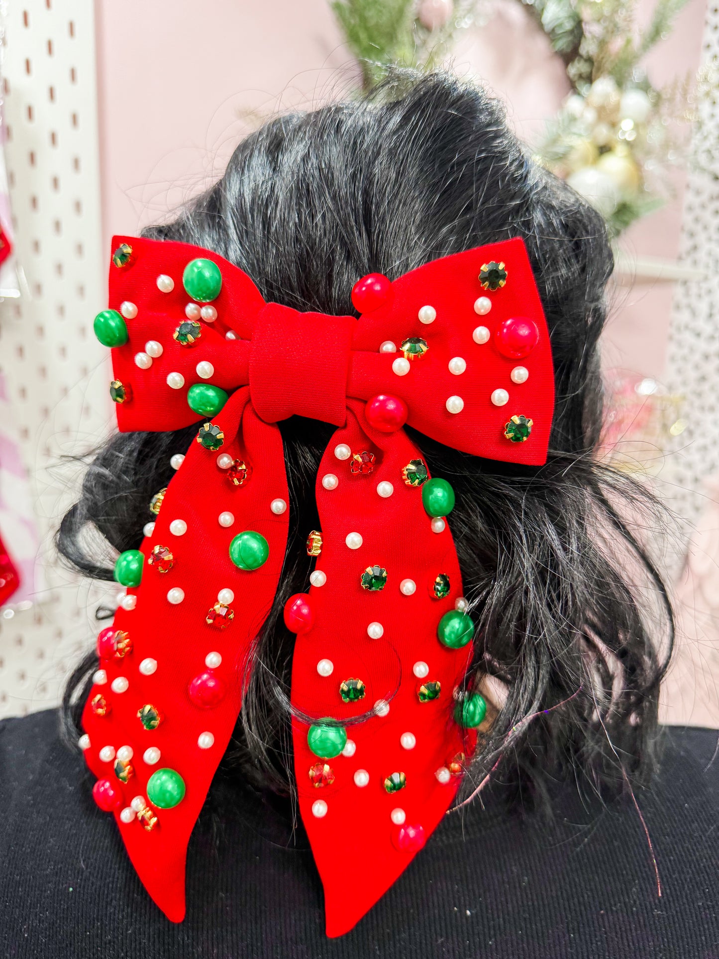 Ruby Reverie Holiday Hair Bow