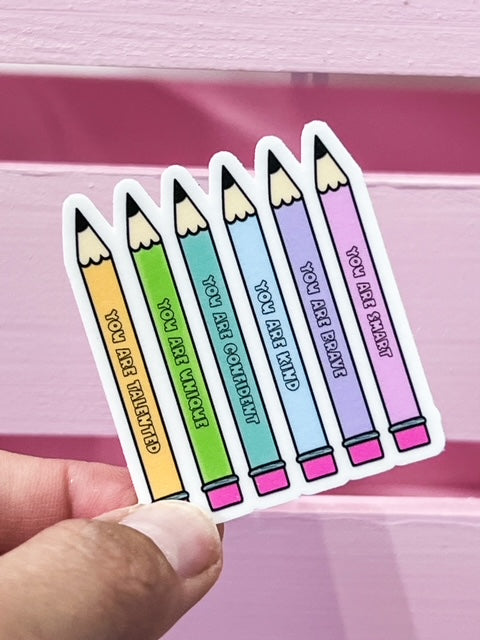 Affirmation Pencil Sticker