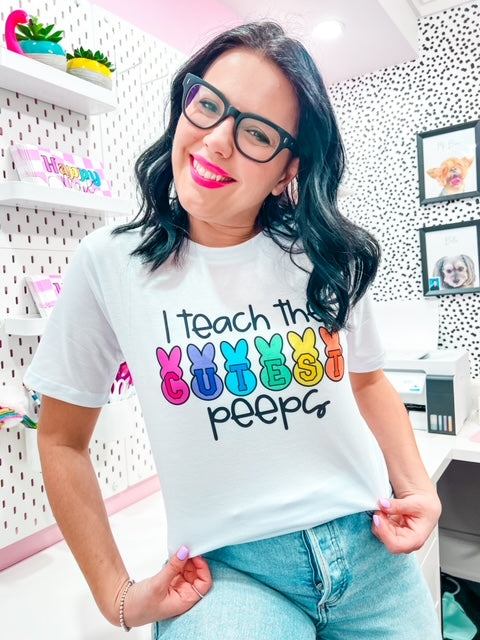 Overstock I Teach the Cutest Peeps Tee