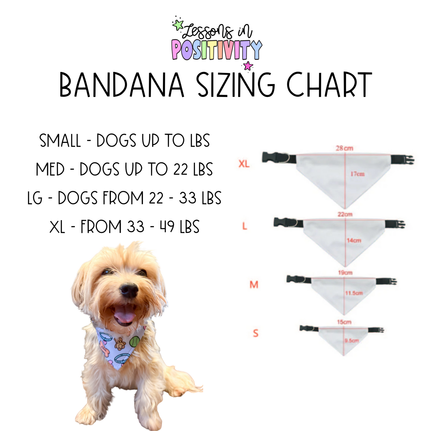 Happy Dog Bones Bandana