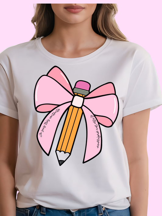 French Coquette Bow Tee